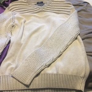 American Rag size small v-neck gray silver sweater